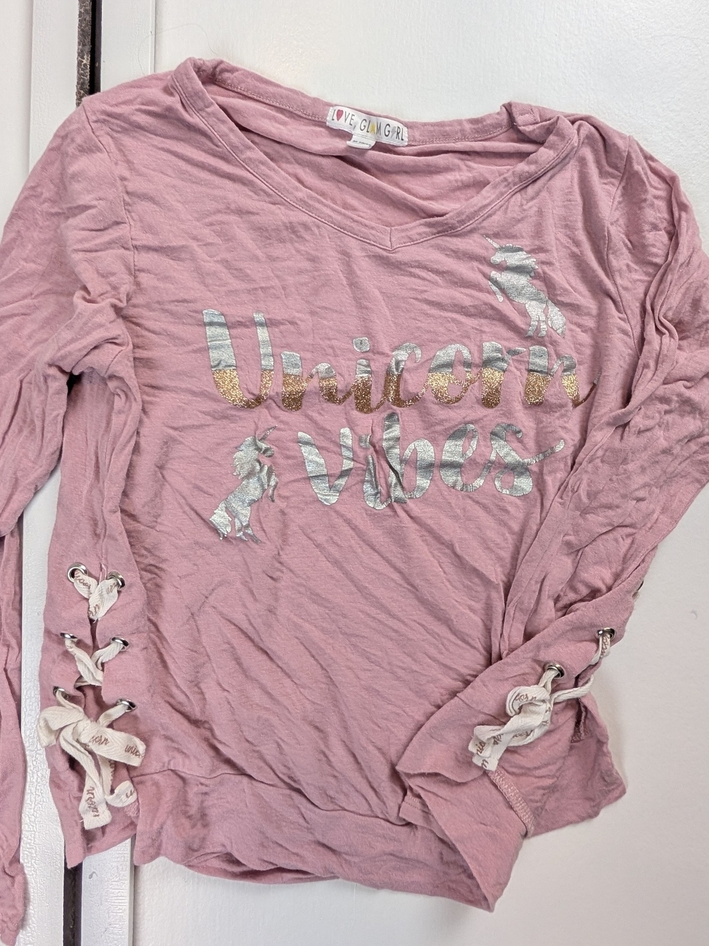 Love Gilly Girl Pink 'Unicorn Vibes' Long Sleeve Top